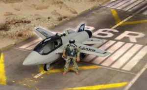 U.S. Navy Jet and Motorcycle Playset